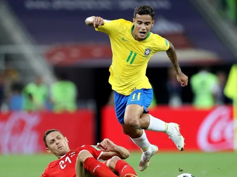 Coutinho explotó de alegría luego de la victoria de Brasil