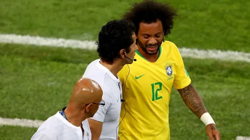 AFUERA. Marcelo salió lesionado contra Serbia y encendió todas las alarmas (Foto: Getty).