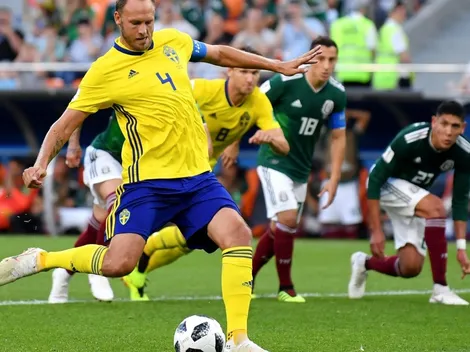 La pena máxima de Granqvist, jugada del partido entre Suecia y México