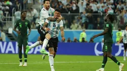 Messi y Rojo fueron los autores de los goles que metieron a Argentina en Octavos de Final del Mundial.