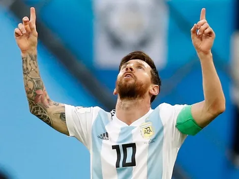 Lionel Messi reveló su amuleto de la suerte: cinta roja en el tobillo izquierdo