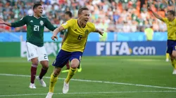 Suecia goleó 3-0 a México.