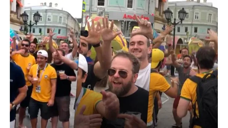 El video es épico entre hinchas de Argentina y Brasil