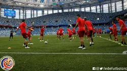 La tricolor realizó una sesión ligera de trabajos sobre el césped de Nizhny Novgorod