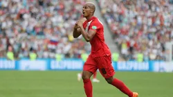 André Carrillo, el mejor del partido ante Australia. (Foto: Getty)