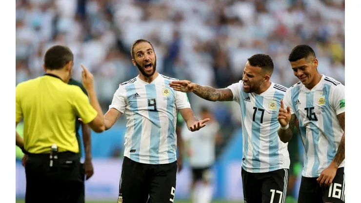 Foto de Gonzalo Higuaín, jugador de Argentina.
