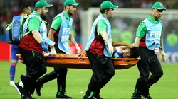 Abel Aguilar fue reemplazado por Mateus Uribe, tras sentir una molestia en su pierna izquierda en el partido contra Polonia.