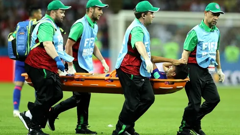 Abel Aguilar fue reemplazado por Mateus Uribe, tras sentir una molestia en su pierna izquierda en el partido contra Polonia.