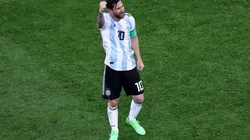 Al borde de las lágrimas. Messi se libera de la presión de quedar eliminado prematuramente.