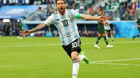 Messi grita su gol ante Nigeria
