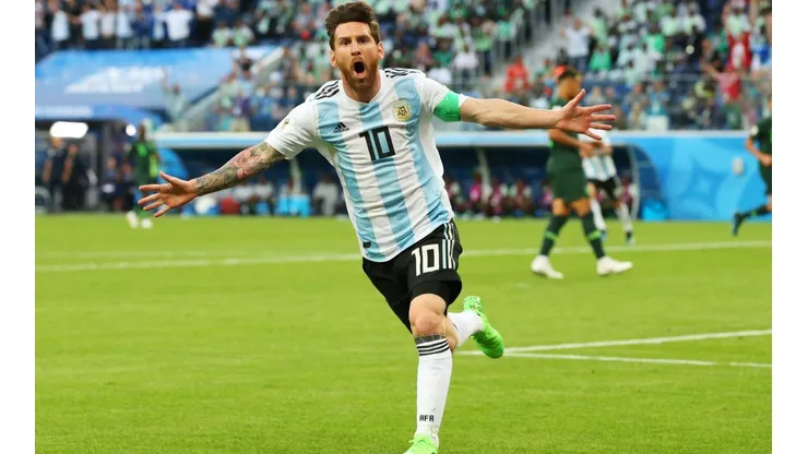 Messi grita su gol ante Nigeria