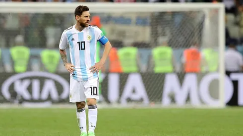 Foto de Lionel Messi, jugador de la Selección Argentina.