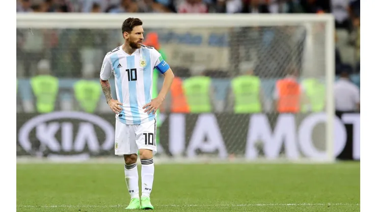 Foto de Lionel Messi, jugador de la Selección Argentina.