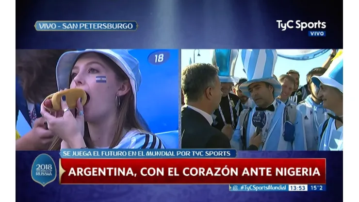 Foto de la señorita con el panchito