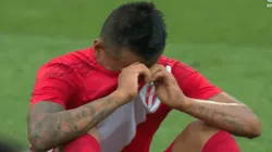Cristian Cueva no pudo ocultar sus lágrimas luego del partido.