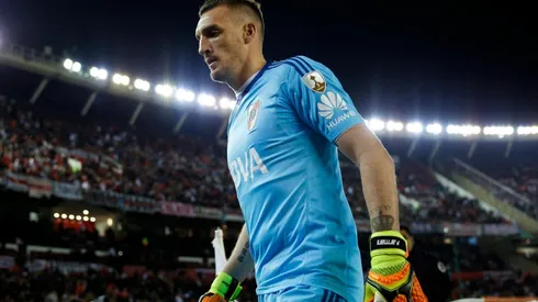 EL DUEÑO DEL ARCO. Franco Armani se retira ovacionado del Monumental por Copa Libertadores (Foto: Getty).