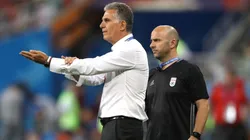 Carlos Queiroz durante el empate ante Portugal.