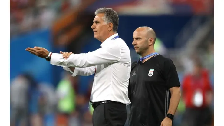 Carlos Queiroz durante el empate ante Portugal.