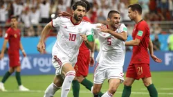 Foto de Irán y su gol ante Portugal.