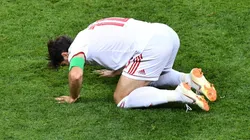 AGRADECE. Karim Ansarifard agradece