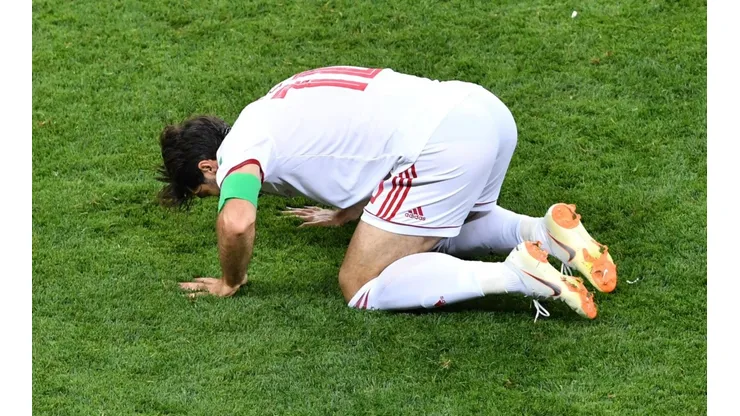 AGRADECE. Karim Ansarifard agradece