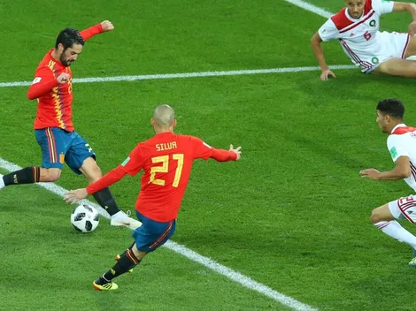 España, con una gran jugada colectiva, empató el partido vs Marruecos