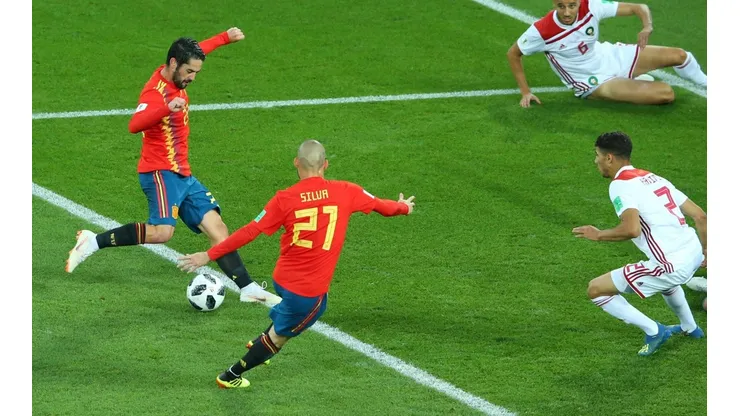 España, con una gran jugada colectiva, empató el partido vs Marruecos