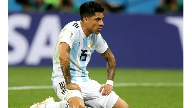 DUDA ANTE NIGERIA. Enzo Pérez, quien apuntaba a ser titular, tendría una molestia (Foto: Getty).