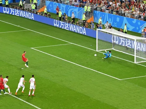 Cristiano Ronaldo falló un penal a lo Lionel Messi