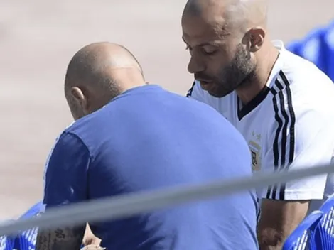 Mascherano subió una foto con Sampaoli y pidió apoyo para la final vs Nigeria
