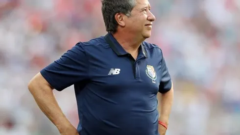 El seleccionador se mostró sonriente y emocionado con el tanto de Baloy