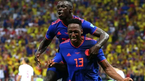 Yerry Mina se convirtió en el héroe del partido con Polonia.