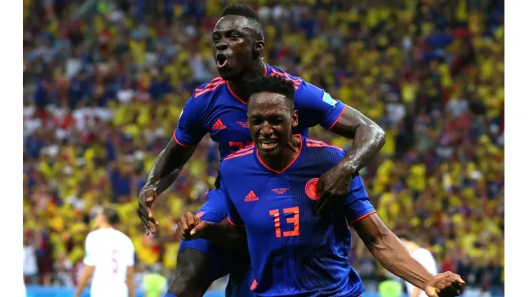 Yerry Mina se convirtió en el héroe del partido con Polonia.