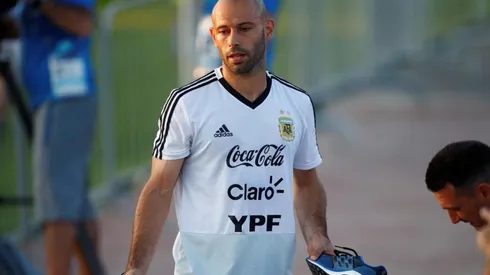 NINGUNA PELEA. Javier Mascherano se tomó con humor la supuesta pelea con Cristian Pavón.