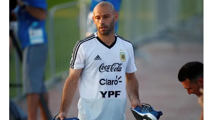 NINGUNA PELEA. Javier Mascherano se tomó con humor la supuesta pelea con Cristian Pavón.