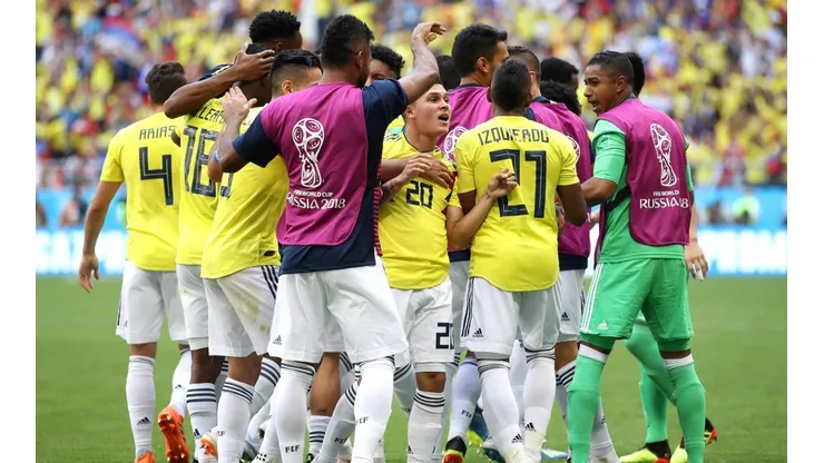 Quintero festeja su gol ante Japón. Esta vez sería relagado al banco de suplentes.