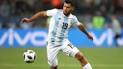 EL KUN DE CELESTE Y BLANCO. Sergio Agüero en el partido contra Croacia el pasado jueves (Foto: Getty).