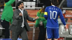 Maradona y Messi en el Mundial 2006