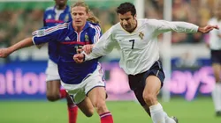 Emmanuel Petit en la Selección de Francia.