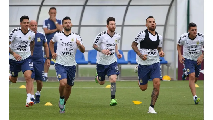 Entrenamiento de la Selección Argentina