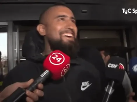Arturo Vidal llegó a Chile y lo primero que hizo fue trollear a Argentina