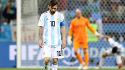 Lionel Messi durante la derrota ante Croacia.