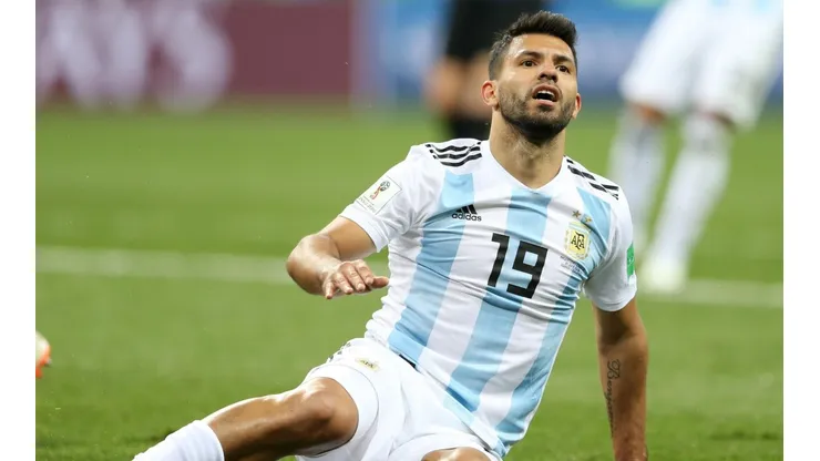 LA FRUSTRACIÓN DEL KUN. Agüero fue de lo mejor de la Argentina ante Croacia (Foto: Getty).
