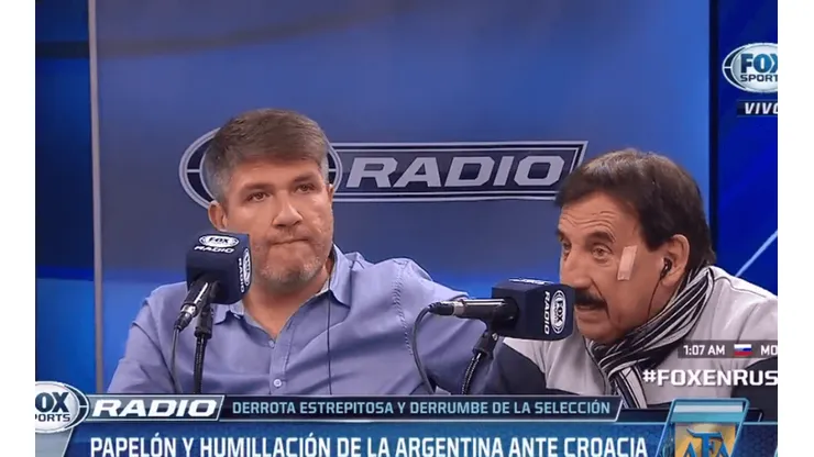 Roberto Leto, muy enojado por la derrota.