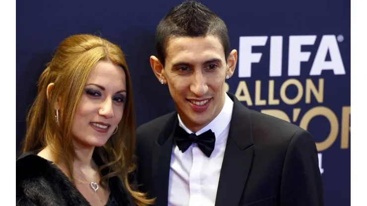 Jorgelina Cardoso y Ángel Di María, juntos.