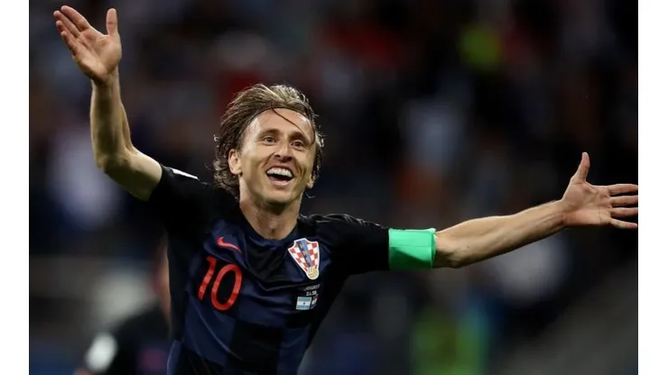FELICIDAD CROATA. Luka Modric celebra el 2-0 de Croacia ante Argentina.
