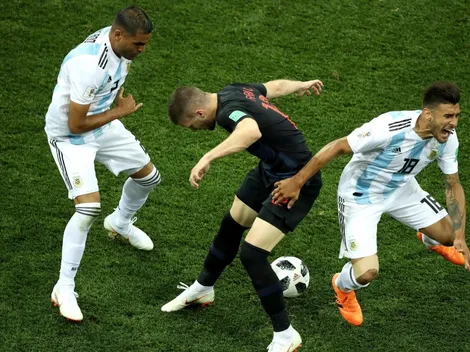 Duele verla: la patada de Rebic a Salvio que protestó toda la Argentina
