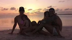 Mauro y Wanda con sus hijos