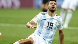 Foto de Sergio Aguero en la Selección Argentina