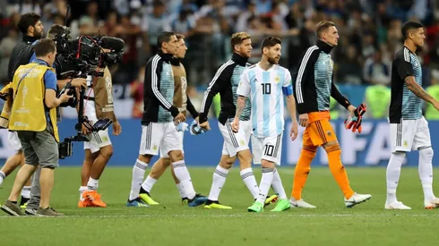 Foto de Lionel Messi con la Selección Argentina.